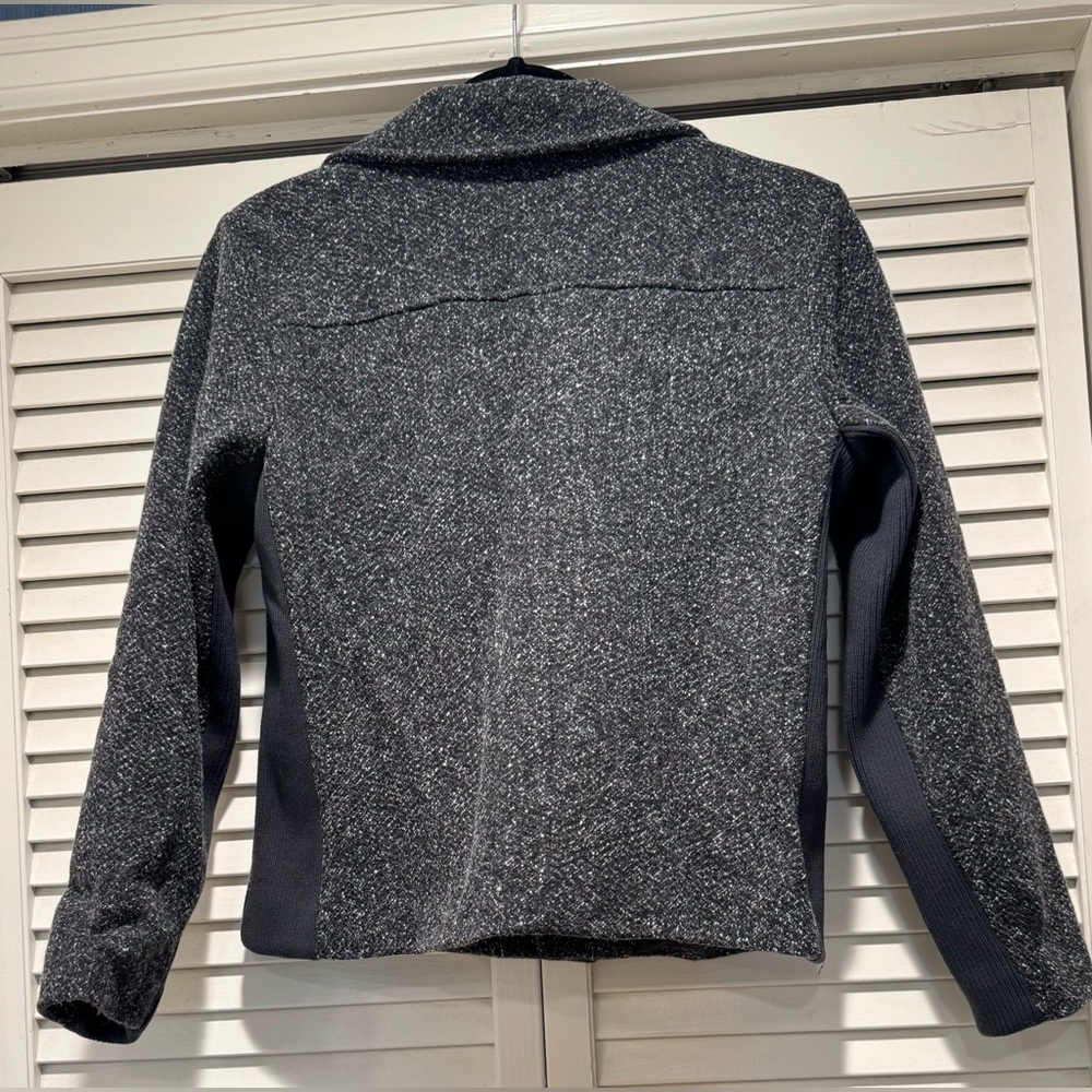 Christopher & Banks—SP, Gray Moto Jacket w/ Side Stretch—Closet Staple! - Picture 2 of 7